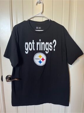 NFL Team Apparel Pittsburgh Steelers 'Got Rings?' T-Shirt
